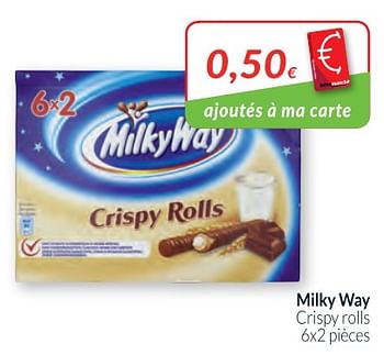 Promotions Milky way crispy rolls - Milky Way - Valide de 01/02/2018 à 28/02/2018 chez Intermarche