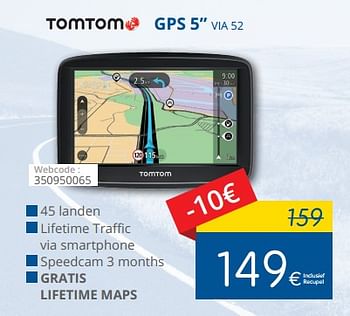 Promoties Tomtom gps 5`` via 52 - TomTom - Geldig van 01/02/2018 tot 28/02/2018 bij Eldi