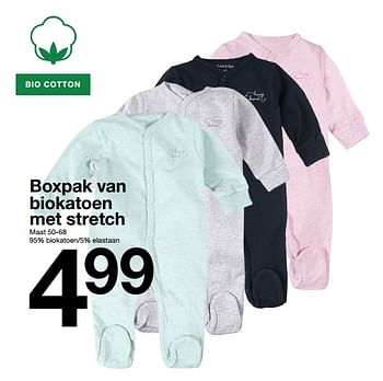Promoties Boxpak van biokatoen met stretch - Huismerk - Zeeman  - Geldig van 03/02/2018 tot 21/07/2018 bij Zeeman