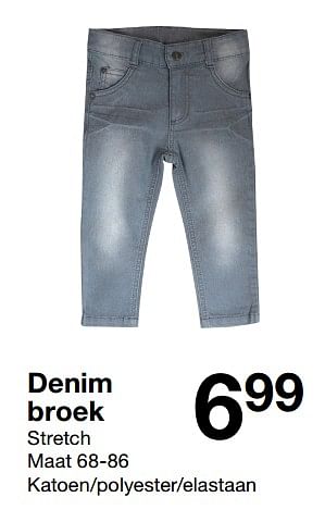 Promoties Denim broek - Huismerk - Zeeman  - Geldig van 03/02/2018 tot 21/07/2018 bij Zeeman