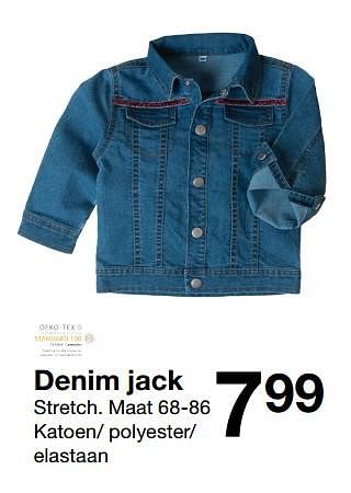 Promoties Denim jack - Huismerk - Zeeman  - Geldig van 03/02/2018 tot 21/07/2018 bij Zeeman