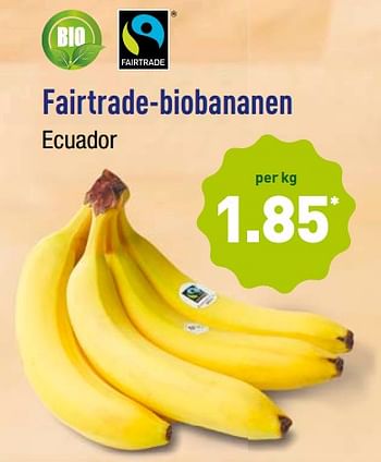 Aldi Promotie Fairtrade Biobananen Fair Trade Etenswaren Geldig Tot 10 02 18 Promobutler