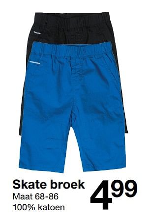 Promotions Skate broek - Produit maison - Zeeman  - Valide de 03/02/2018 à 21/07/2018 chez Zeeman