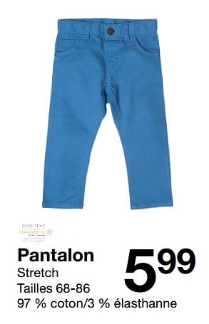 Promotions Pantalon - Produit maison - Zeeman  - Valide de 03/02/2018 à 21/07/2018 chez Zeeman