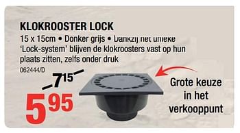 Promoties Klokrooster lock - Huismerk - HandyHome - Geldig van 01/02/2018 tot 18/02/2018 bij HandyHome
