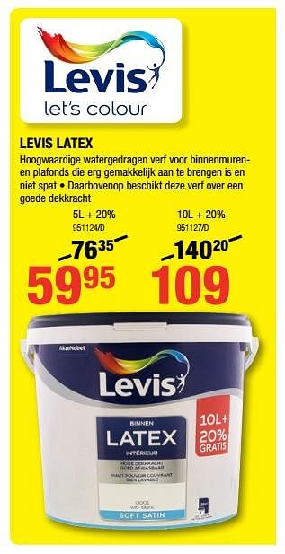 Promoties Levis latex - Levis - Geldig van 01/02/2018 tot 18/02/2018 bij HandyHome