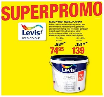Promotions Levis primer muur + plafond - Levis - Valide de 01/02/2018 à 18/02/2018 chez HandyHome
