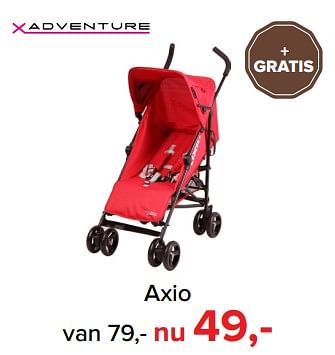 Promotions Axio - Adventure - Valide de 01/02/2018 à 03/03/2018 chez Baby-Dump