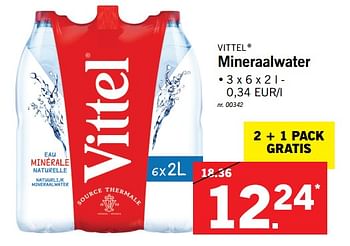 Promoties Mineraalwater - Vittel - Geldig van 12/02/2018 tot 17/02/2018 bij Lidl