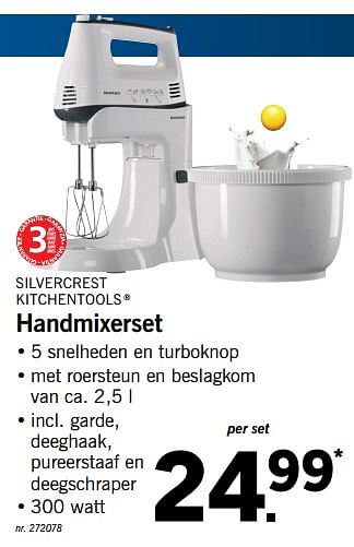 Promoties Silvercrest kitchen tools handmixerset - SilverCrest - Geldig van 12/02/2018 tot 17/02/2018 bij Lidl