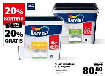Promoties Keuken en badkamer 5l +20% gratis - Levis - Geldig van 14/02/2018 tot 26/02/2018 bij Gamma