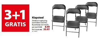 Promoties Klapstoel - Huismerk - Gamma - Geldig van 14/02/2018 tot 26/02/2018 bij Gamma