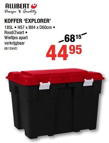 Promoties Koffer explorer - Allibert - Geldig van 01/02/2018 tot 18/02/2018 bij HandyHome