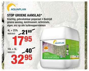 Promoties Stop groene aanslag - Aquaplan - Geldig van 01/02/2018 tot 18/02/2018 bij HandyHome