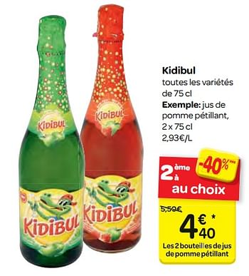 Promoties Kidibul - Kidibul - Geldig van 07/02/2018 tot 19/02/2018 bij Carrefour