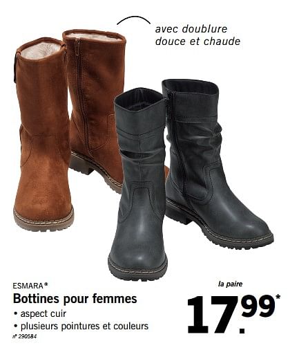 Esmara Bottines pour femmes En promotion chez Lidl