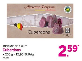 Promotions Cuberdons - Ancienne Belgique - Valide de 12/02/2018 à 17/02/2018 chez Lidl