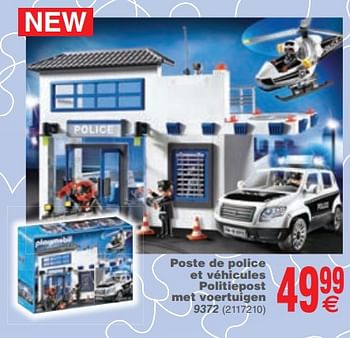 Promotions Playmobil poste de police et véhicules politiepost met voertuigen - Playmobil - Valide de 06/02/2018 à 19/02/2018 chez Cora