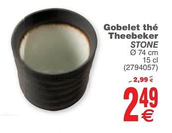 Promotions Vitrinor goblet thé theebeker stone - Vitrinor - Valide de 06/02/2018 à 19/02/2018 chez Cora