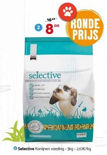 Promoties Selective konijnen voeding - Selective - Geldig van 07/02/2018 tot 18/02/2018 bij Tom&Co