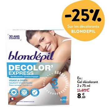 Promoties Gel décolorant - Blondepil - Geldig van 14/02/2018 tot 27/02/2018 bij DI