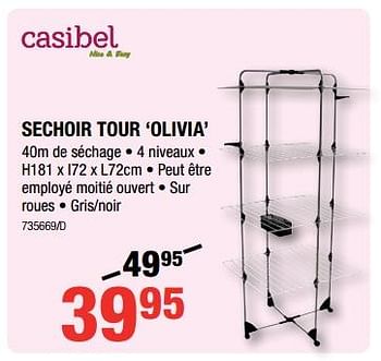 Promoties Sechoir tour `olivia` - Casibel - Geldig van 01/02/2018 tot 18/02/2018 bij HandyHome