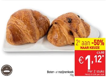 Promoties Boter- of rozijnenkoek - Huismerk - Intermarche - Geldig van 13/02/2018 tot 18/02/2018 bij Intermarche