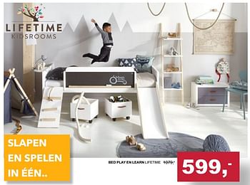 Promoties Bed play en learn lifetime - Lifetime - Geldig van 04/02/2018 tot 03/03/2018 bij Baby & Tiener Megastore