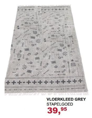 Promoties Vloerkleed grey stapelgoed - Stapelgoed - Geldig van 04/02/2018 tot 03/03/2018 bij Baby & Tiener Megastore