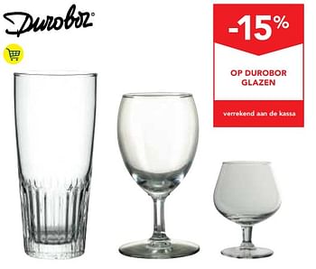 Promoties -15% op durobor glazen - Durobor - Geldig van 14/02/2018 tot 27/02/2018 bij Makro