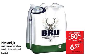 Promotions Bru natuurlijk mineraalwater - Bru - Valide de 14/02/2018 à 27/02/2018 chez Makro