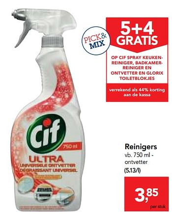 Promoties Cif spray keuekenreiniger, badkamerreiniger en ontvetter en glorix toiletblokes - Huismerk - Makro - Geldig van 14/02/2018 tot 27/02/2018 bij Makro