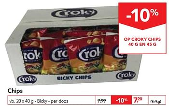 Promoties Croky bicky chips - Croky - Geldig van 14/02/2018 tot 27/02/2018 bij Makro