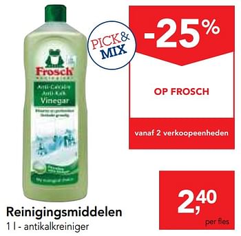 Promoties Frosch antikalkreiniger reinigingsmiddelen - Frosch - Geldig van 14/02/2018 tot 27/02/2018 bij Makro