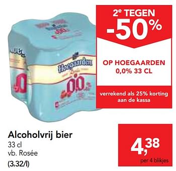 Promotions Hoegaarden alcoholvrij bier rosée - Hoegaarden - Valide de 14/02/2018 à 27/02/2018 chez Makro
