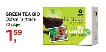 Promotions Green tea bio oxfam fairtrade - Oxfam Fairtrade - Valide de 14/02/2018 à 27/02/2018 chez Alvo