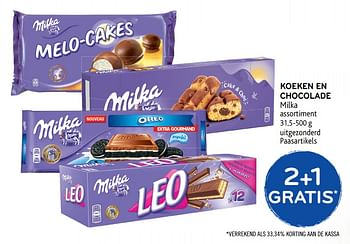 Promoties 2+1gratis koeken en chocolade milka - Milka - Geldig van 14/02/2018 tot 27/02/2018 bij Alvo