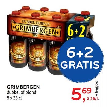 Promotions Grimbergen dubbel - Grimbergen - Valide de 14/02/2018 à 27/02/2018 chez Alvo
