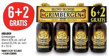 Promoties Grimbergen abdijbier - Grimbergen - Geldig van 15/02/2018 tot 21/02/2018 bij Delhaize