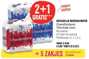 Promoties Natuurlijk mineraalwater chaudfontaine - Chaudfontaine - Geldig van 22/02/2018 tot 28/02/2018 bij Delhaize