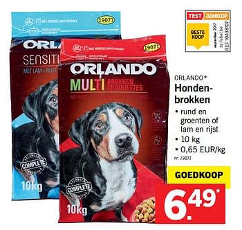 Promoties Hondenbrokken - Orlando - Geldig van 19/02/2018 tot 24/02/2018 bij Lidl