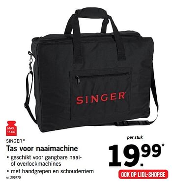 Promoties Tas voor naaimachine - Singer - Geldig van 19/02/2018 tot 24/02/2018 bij Lidl