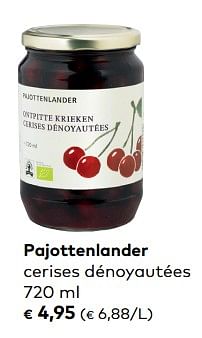 Promoties Pajottenlander cerises dénoyautées - Pajottenlander - Geldig van 07/02/2017 tot 06/03/2018 bij Bioplanet