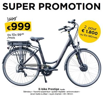 Promotions E-bike prestige apollo - Prestige - Valide de 01/02/2018 à 28/02/2018 chez Molecule