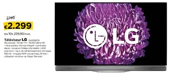 Promotions Téléviseur lg oled55e7n - LG - Valide de 01/02/2018 à 28/02/2018 chez Molecule