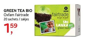 Promotions Green tea bio - Oxfam Fairtrade - Valide de 14/02/2018 à 27/02/2018 chez Alvo