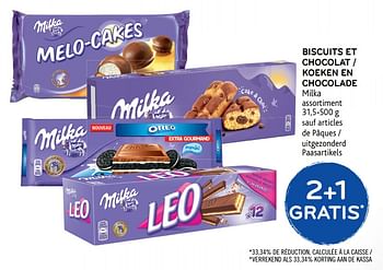 Promoties 2+1gratis biscuits et chocolat - Milka - Geldig van 14/02/2018 tot 27/02/2018 bij Alvo