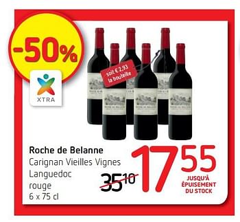 Promoties Roche de belanne carignan vieilles vignes languedoc rouge - Rode wijnen - Geldig van 15/02/2018 tot 28/02/2018 bij Spar (Colruytgroup)