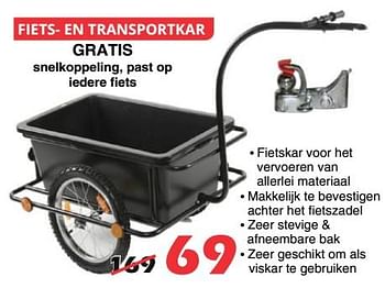 Promoties Fiets- en transportkar - Huismerk - Itek - Geldig van 07/02/2018 tot 04/03/2018 bij Itek