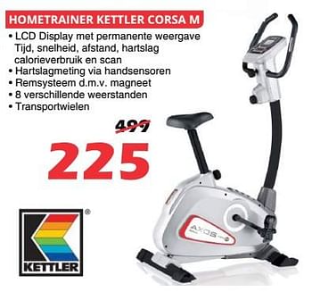 Promoties Hometrainer kettler corsa m - Kettler - Geldig van 07/02/2018 tot 04/03/2018 bij Itek